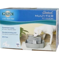 PetSafe Drinkwell Multi-Tier Plastic Dog & Cat Fountain -Pet Dog Supply Store 63128 PT7. AC SS1800 V1545233217