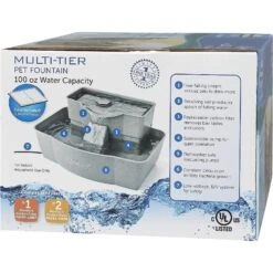 PetSafe Drinkwell Multi-Tier Plastic Dog & Cat Fountain -Pet Dog Supply Store 63128 PT8. AC SS1800 V1545233218