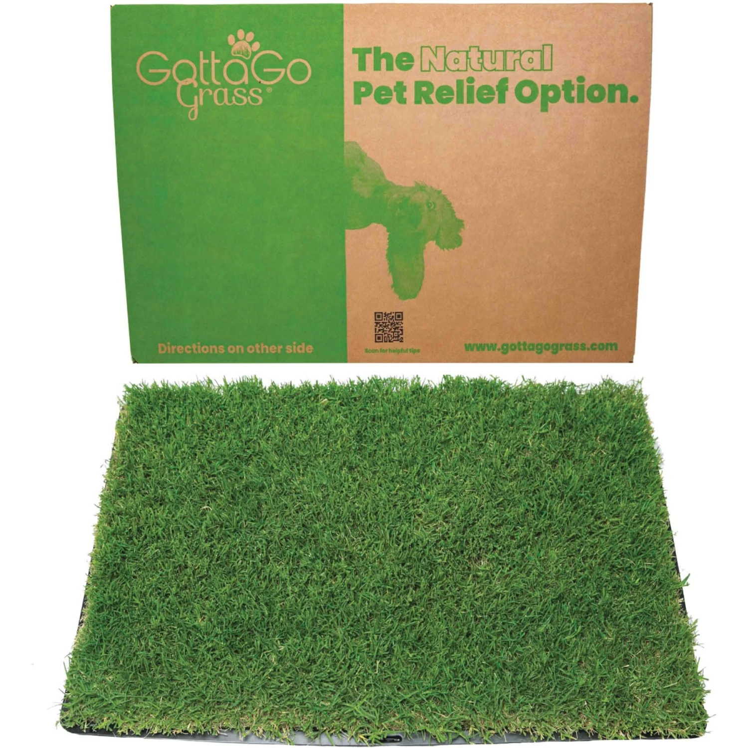 Gotta Go Grass The Natural Relief With Interlocking Tray Dog Potty Pads, 16-in X 24-in, 2 Count 3 Gotta Go Grass The Natural Relief With Interlocking Tray Dog Potty Pads, 16-in X 24-in, 2 Count