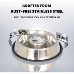 Iconic Pet Slow Feed Stainless Steel Dog & Cat Bowl, 2 Count 13 Iconic Pet Slow Feed Stainless Steel Dog & Cat Bowl, 2 Count -Pet Dog Supply Store 652158 PT5. AC SS1800 V1663880360