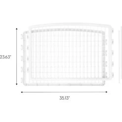 IRIS USA Dog Playpen 2-Panel Add-On, 24-in, White -Pet Dog Supply Store 65443 PT4. AC SS1800 V1680787599