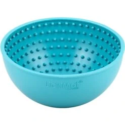 LickiMat Wobble Slow Feeder Dog Bowl, Turquoise -Pet Dog Supply Store 654566 PT2. AC SS1800 V1667342357