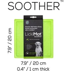 LickiMat Classic Soother Slow Feeder Dog Lick Mat, Green -Pet Dog Supply Store 654590 PT3. AC SS1800 V1668543032