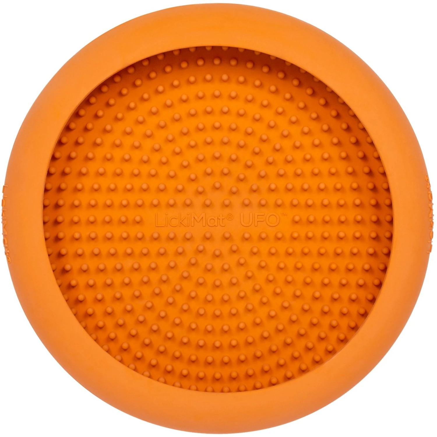 LickiMat UFO Slow Feeder Dog Bowl, Orange, Standard 4 LickiMat UFO Slow Feeder Dog Bowl, Orange, Standard - Image 2