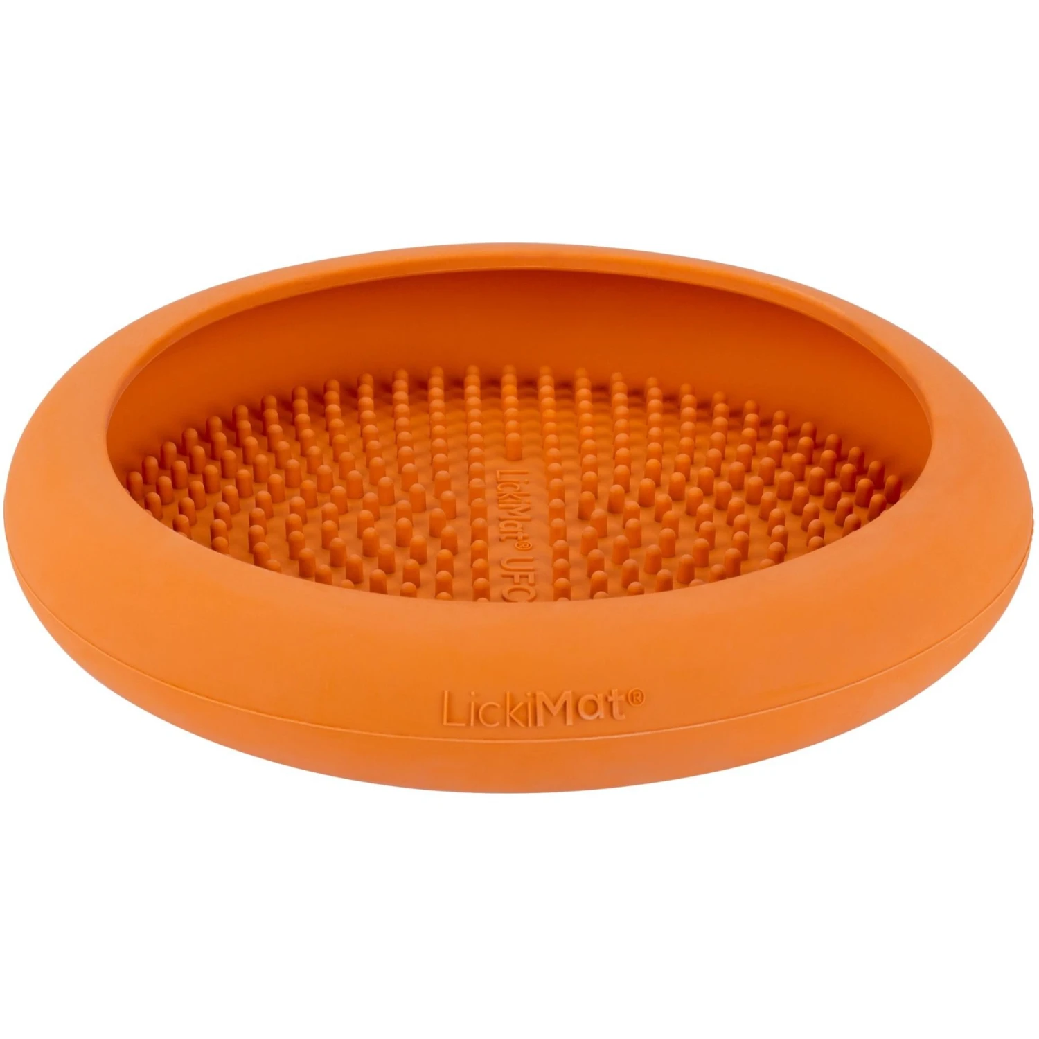 LickiMat UFO Slow Feeder Dog Bowl, Orange, Standard 7 LickiMat UFO Slow Feeder Dog Bowl, Orange, Standard - Image 5