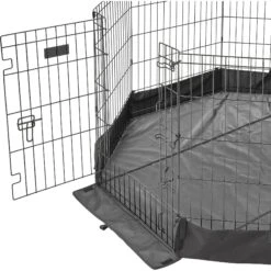 MidWest Canvas Dog Exercise Pen Base Cover Accessory, Octagonal Configuration, Black -Pet Dog Supply Store 655486 PT4. AC SS1800 V1667598196