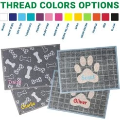 GoTags Bone Personalized Dog & Cat Feeding Mat 10 GoTags Bone Personalized Dog & Cat Feeding Mat -Pet Dog Supply Store 657966 PT2. AC SS1800 V1666043179