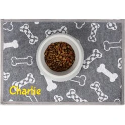 GoTags Bone Personalized Dog & Cat Feeding Mat 13 GoTags Bone Personalized Dog & Cat Feeding Mat -Pet Dog Supply Store 657966 PT5. AC SS1800 V1666043717