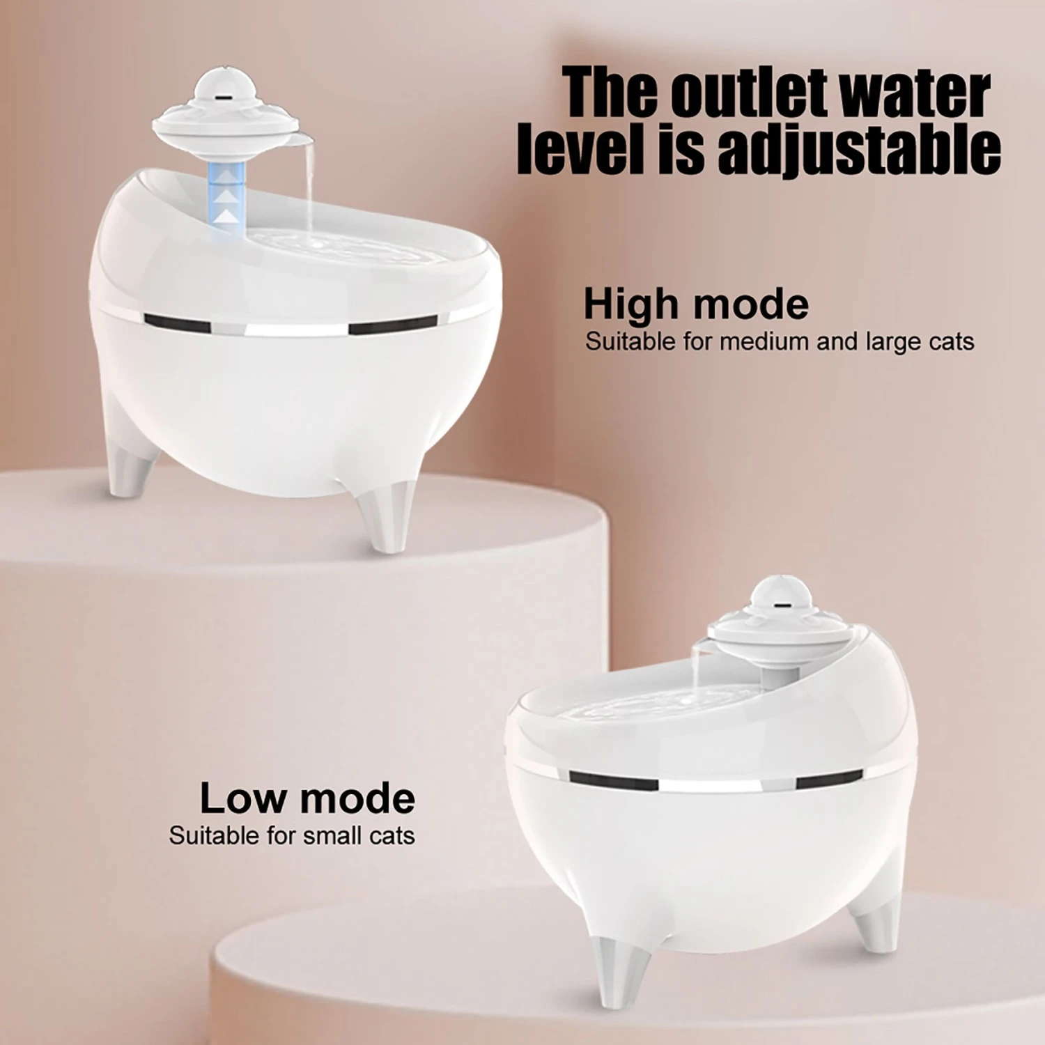 Petdiary Spaceship Ultra-Quiet Dog & Cat Water Fountain, 54.1-oz 5 Petdiary Spaceship Ultra-Quiet Dog & Cat Water Fountain, 54.1-oz - Image 3