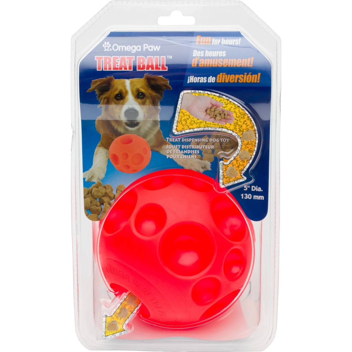 Omega Paw Tricky Treat Ball Dog Toy 3 Omega Paw Tricky Treat Ball Dog Toy