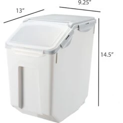 Hanamya Container With Measuring Cup Dog & Cat Food Storage, 2 Count -Pet Dog Supply Store 665798 PT3. AC SS1800 V1665526860