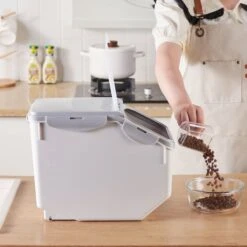 Hanamya Container With Measuring Cup Dog & Cat Food Storage, 2 Count -Pet Dog Supply Store 665798 PT4. AC SS1800 V1665527412