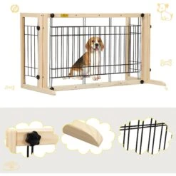 Coziwow 21-in Adjustable Extra Wide Freestanding Dog Gate, Natural Wood 19 Coziwow 21-in Adjustable Extra Wide Freestanding Dog Gate, Natural Wood -Pet Dog Supply Store 665846 PT8. AC SS1800 V1668457949