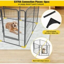 Aivituvin AIR50 Exercise Outdoor & Indoor Portable Dog Playpen, Medium -Pet Dog Supply Store 667286 PT2. AC SS1800 V1665527032
