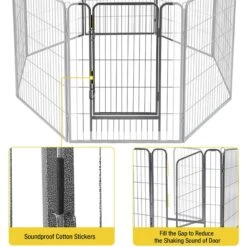 Aivituvin AIR51 Exercise Outdoor & Indoor Portable Dog Playpen, Large -Pet Dog Supply Store 667302 PT2. AC SS1800 V1665526933