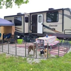 Aivituvin AIR51 Exercise Outdoor & Indoor Portable Dog Playpen, Large -Pet Dog Supply Store 667302 PT4. AC SS1800 V1665526009