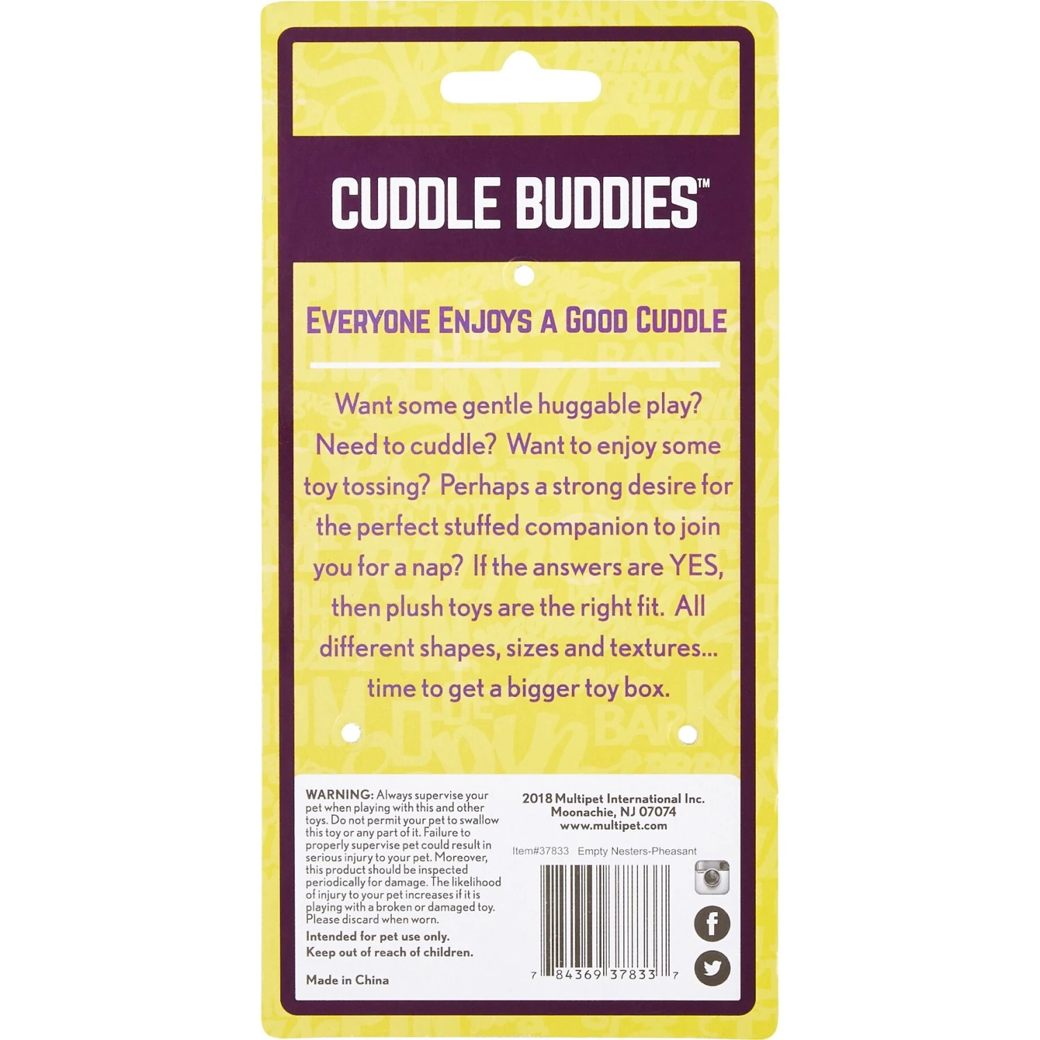 Multipet Empty Nester Squeaky Stuffing-Free Plush Dog Toy 7 Multipet Empty Nester Squeaky Stuffing-Free Plush Dog Toy - Image 5