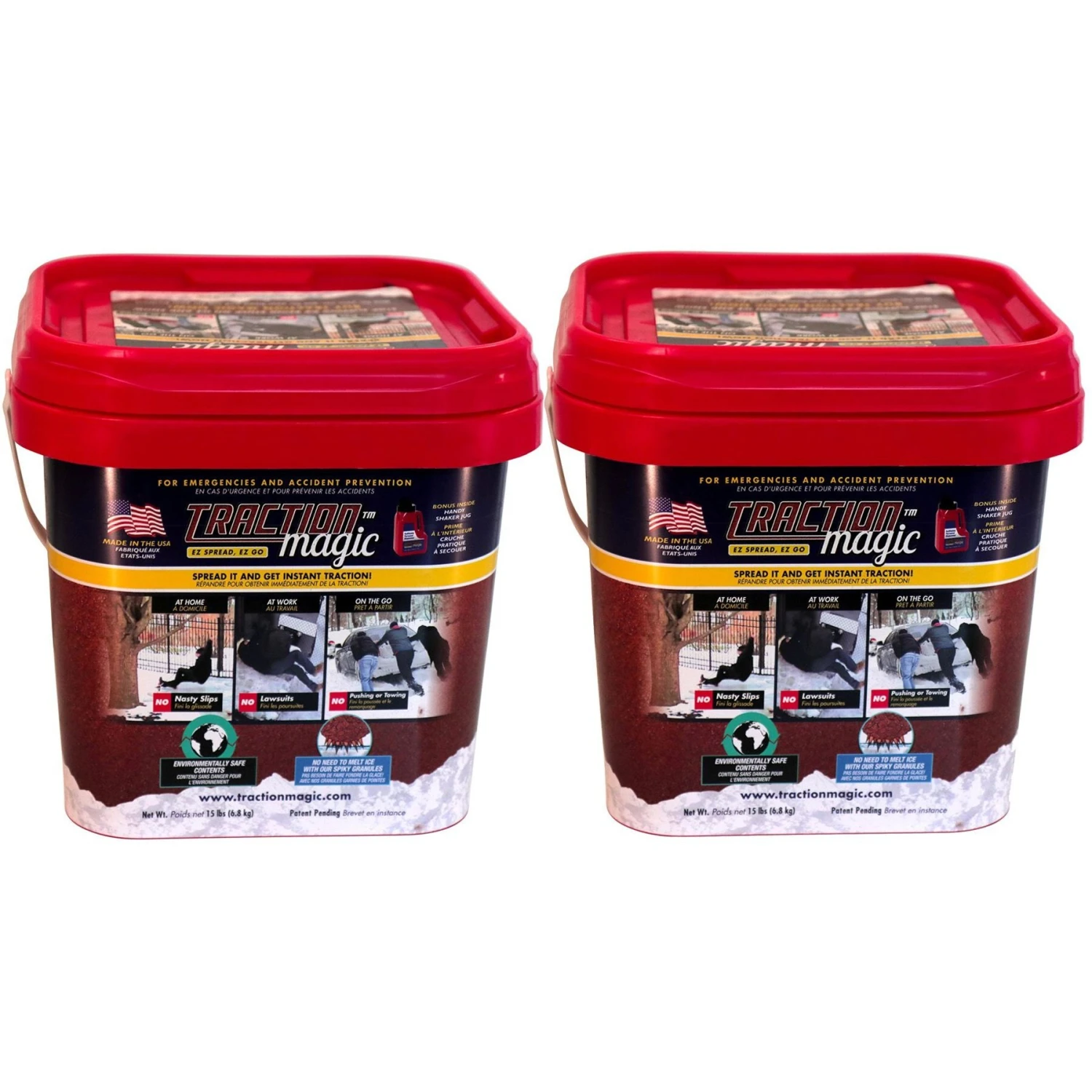 Traction Magic Anti Slip Agent Dog & Cat Poop Bags, 15-lb Bucket, 2 Count 3 Traction Magic Anti Slip Agent Dog & Cat Poop Bags, 15-lb Bucket, 2 Count