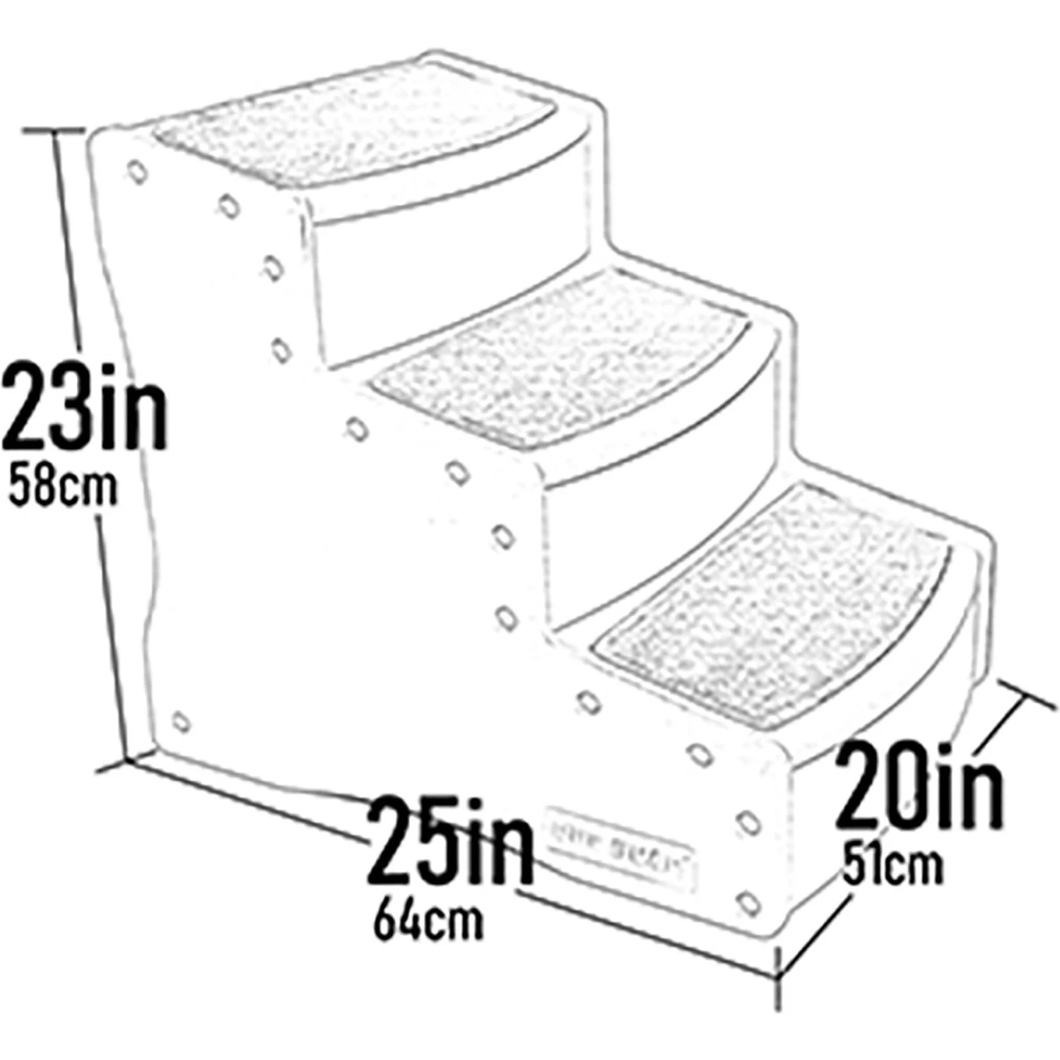 Pet Gear Easy Step III Extra Wide Cat & Dog Stairs 4 Pet Gear Easy Step III Extra Wide Cat & Dog Stairs - Image 2