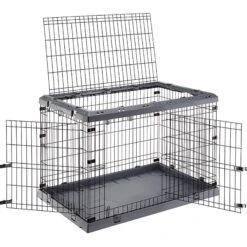 Ferplast Superior Hybrid ECO Dog Crate & Playpen, Gray -Pet Dog Supply Store 688502 PT2. AC SS1800 V1667598762
