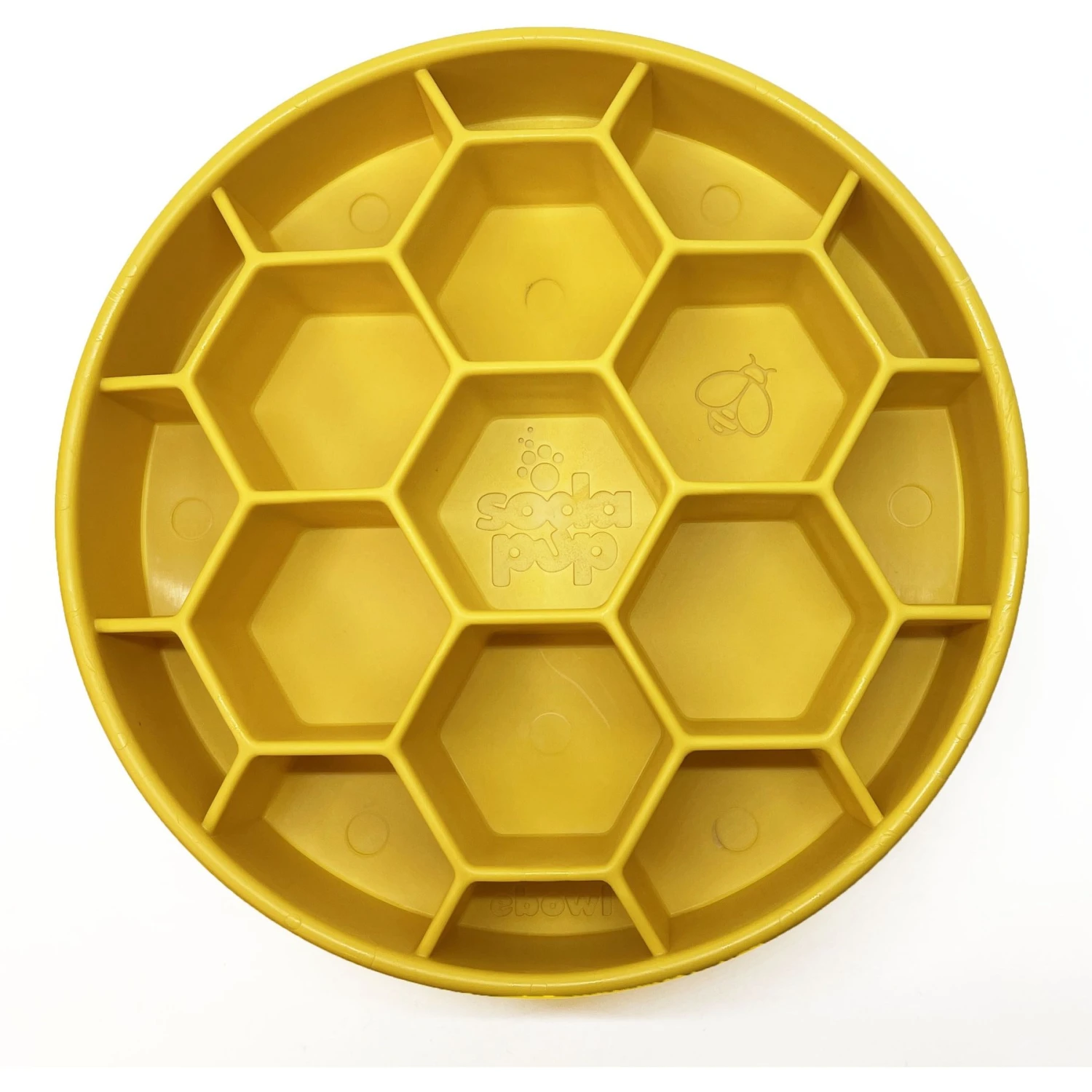 SodaPup Honeycomb Slow Feeder Dog Bowl, Yellow, Large 9 SodaPup Honeycomb Slow Feeder Dog Bowl, Yellow, Large - Image 7