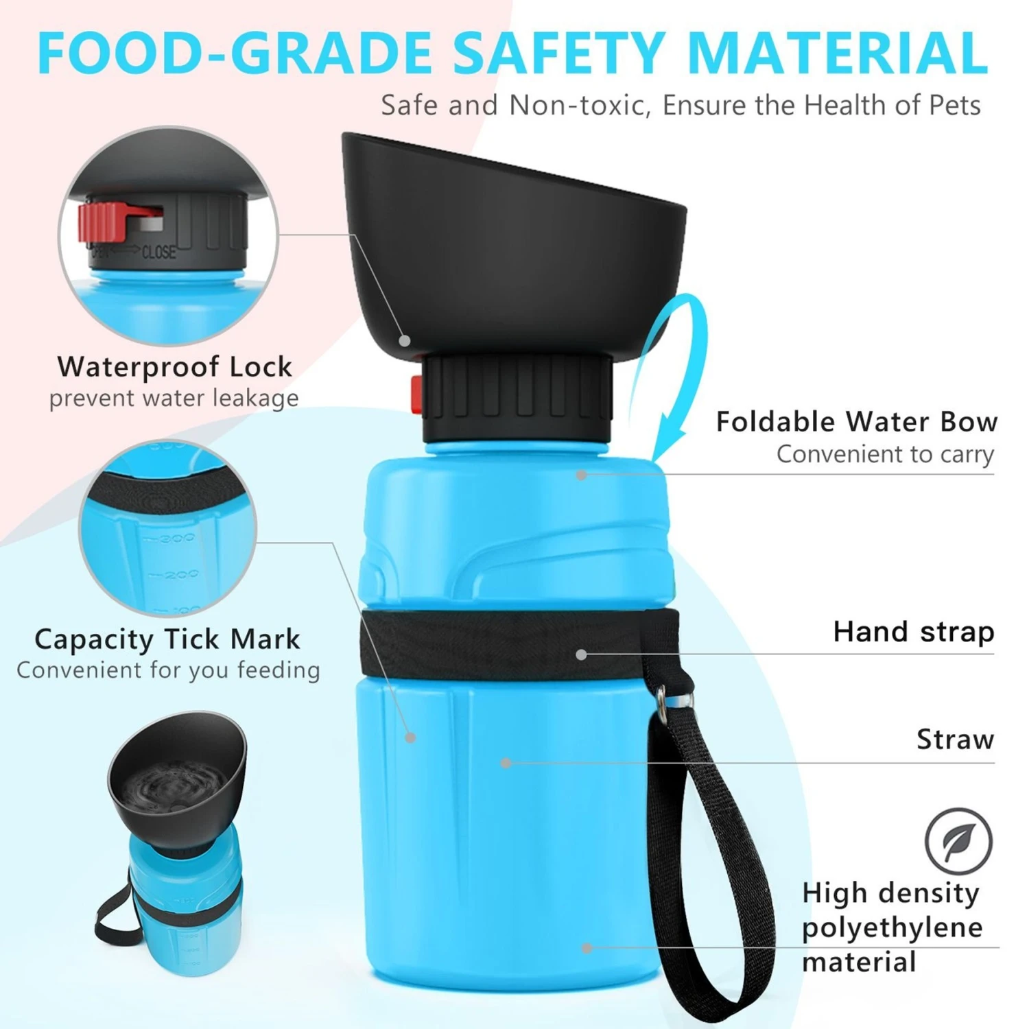 LESOTC Outdoor Dog Water Bottle Dispenser 5 LESOTC Outdoor Dog Water Bottle Dispenser - Image 3