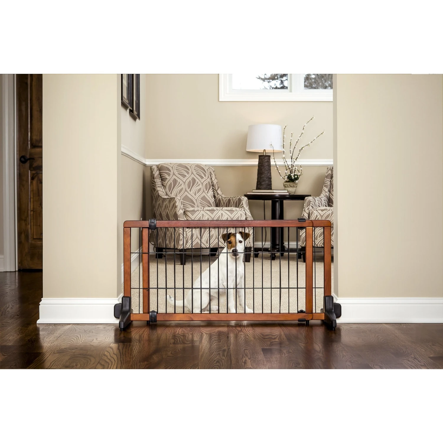 Carlson Pet Products Design Studio Freestanding Extra Wide Dog Gate 4 Carlson Pet Products Design Studio Freestanding Extra Wide Dog Gate - Image 2