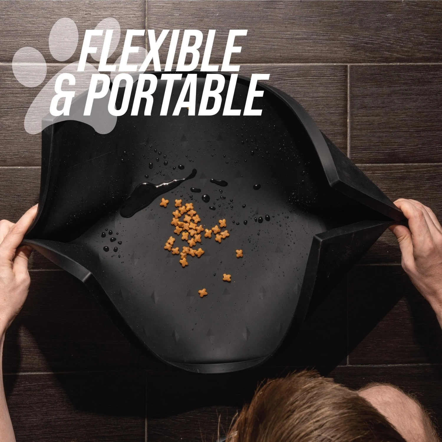 Leashboss Splash Tall Lip Dog Food Mat 9 Leashboss Splash Tall Lip Dog Food Mat - Image 7