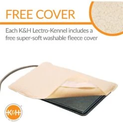 K&H Pet Products Original Lectro-Kennel Outdoor Heated Dog Pad With Cover -Pet Dog Supply Store 69506 PT3. AC SS1800 V1643398505