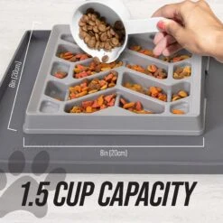 Leashboss Flat Face Slow Feeder Dog Bowl, Small/Medium -Pet Dog Supply Store 695078 PT5. AC SS1800 V1701379391