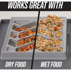 Leashboss Flat Face Slow Feeder Dog Bowl, Small/Medium -Pet Dog Supply Store 695078 PT6. AC SS1800 V1701379397