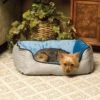 K&H Pet Products Self-Warming Two Tone Lounge Sleeper Bolster Cat & Dog Bed -Pet Dog Supply Store 69562 MAIN. AC SS1800 V1607127130