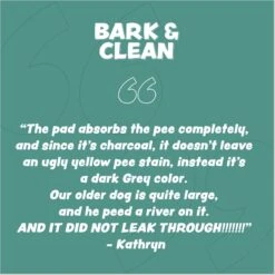Bark & Clean Premium Activated Charcoal Traveller's Dog Potty Pad -Pet Dog Supply Store 695822 PT3. AC SS1800 V1667519302