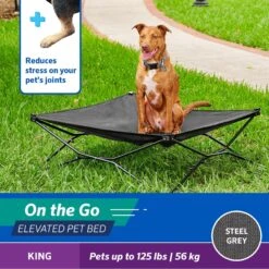 Coolaroo On The Go Elevated Cat & Dog Bed With Removable Cover -Pet Dog Supply Store 696990 PT2. AC SS1800 V1667863730