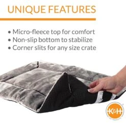 K&H Pet Products Self-Warming Dog Crate Pad, Gray -Pet Dog Supply Store 69734 PT2. AC SS1800 V1683565935