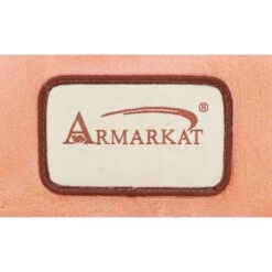Armarkat Cave Shape Covered Cat & Dog Bed, Orange/Ivory -Pet Dog Supply Store 70089 PT7. AC SS1800 V1566245615