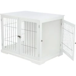 TRIXIE Wood & Wire Furniture Side Table Pet Crate, Large -Pet Dog Supply Store 701486 PT4. AC SS1800 V1668547494