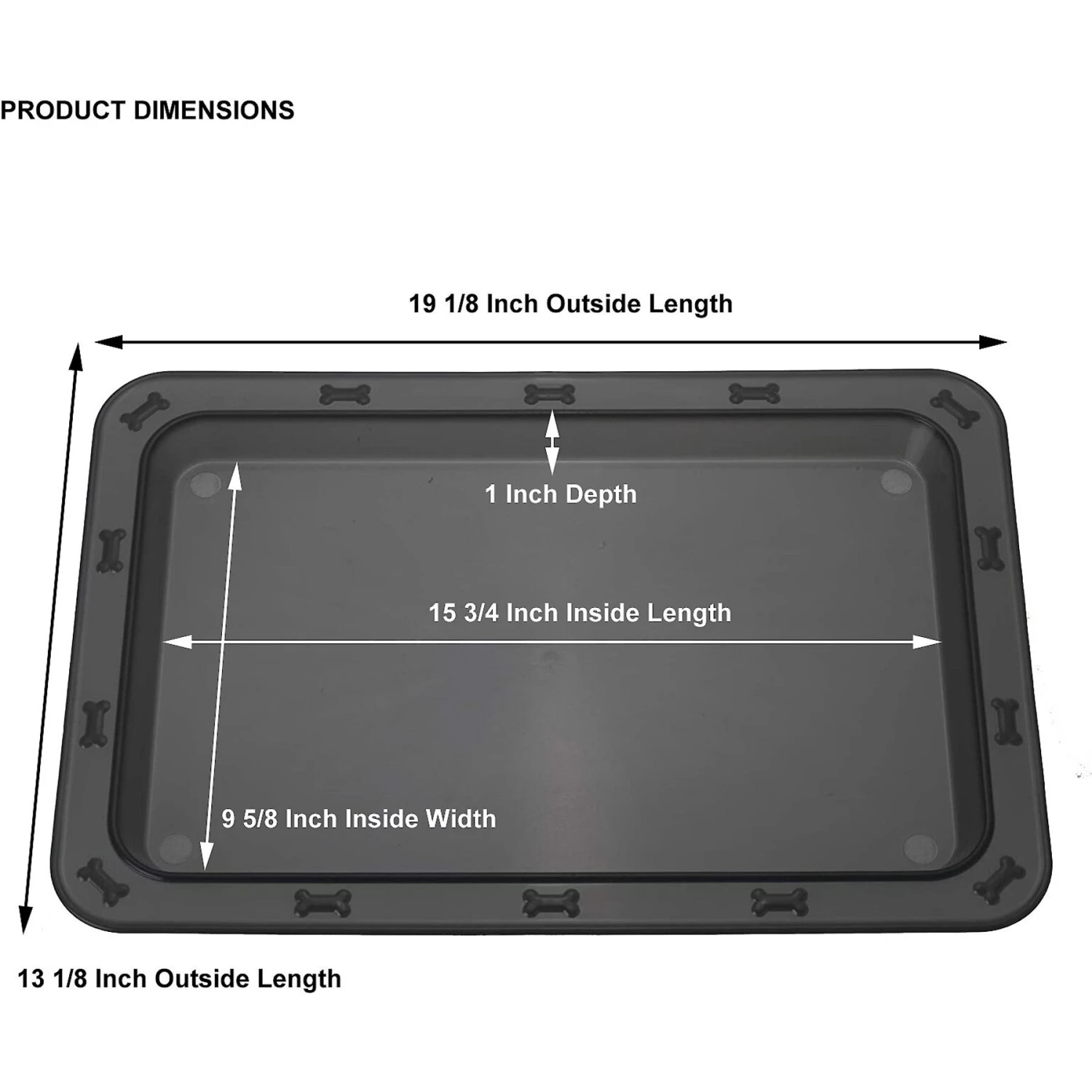 PetRageous Designs Bone N' Up For Dinner Non-Slip Tray Placemat 4 PetRageous Designs Bone N' Up For Dinner Non-Slip Tray Placemat - Image 2