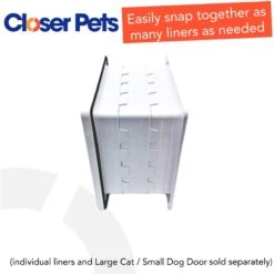 Closer Pets Cat Mate 2-inch Wall Liner Door Accessory, White, Large -Pet Dog Supply Store 704174 PT3. AC SS1800 V1671644161