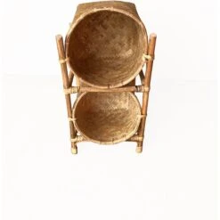 D-Art Collection 2 Tier Bamboo Dog & Cat Toy Storage Accessory, Natural, Medium -Pet Dog Supply Store 704486 PT1. AC SS1800 V1667947883