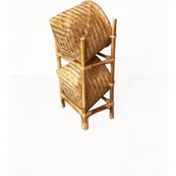 D-Art Collection 2 Tier Bamboo Dog & Cat Toy Storage Accessory, Natural, Medium -Pet Dog Supply Store 704486 PT2. AC SS1800 V1667948493