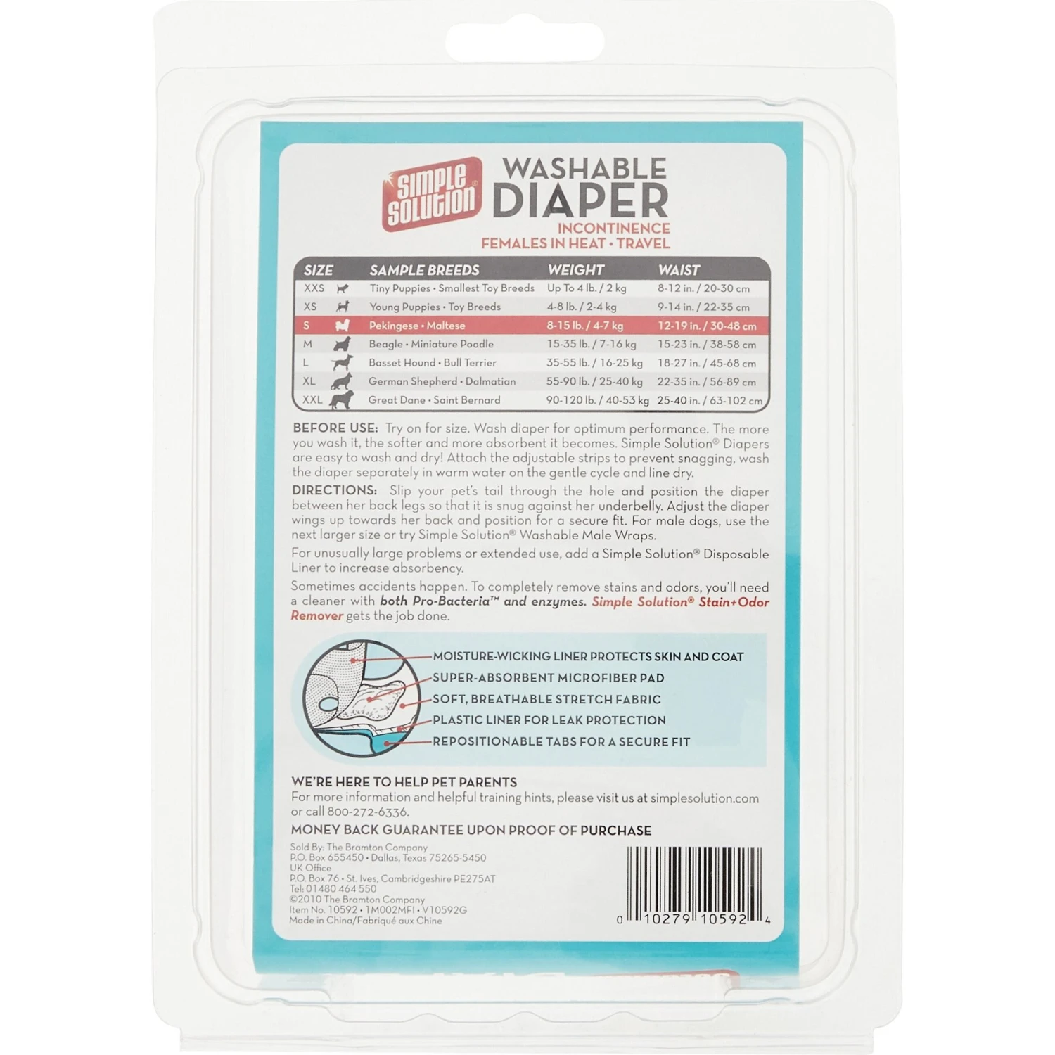 Simple Solution Washable Female Dog Diaper 6 Simple Solution Washable Female Dog Diaper - Image 4