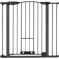 MyPet Tall Deco Easypass Cat & Dog Gate, Graphite -Pet Dog Supply Store 711806 PT2. AC SS1800 V1670437541