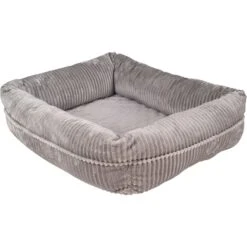 HappyCare Textiles Orthopedic Decorative Corduory Rectangle Bolster Cat & Dog Bed -Pet Dog Supply Store 715894 PT2. AC SS1800 V1669657875