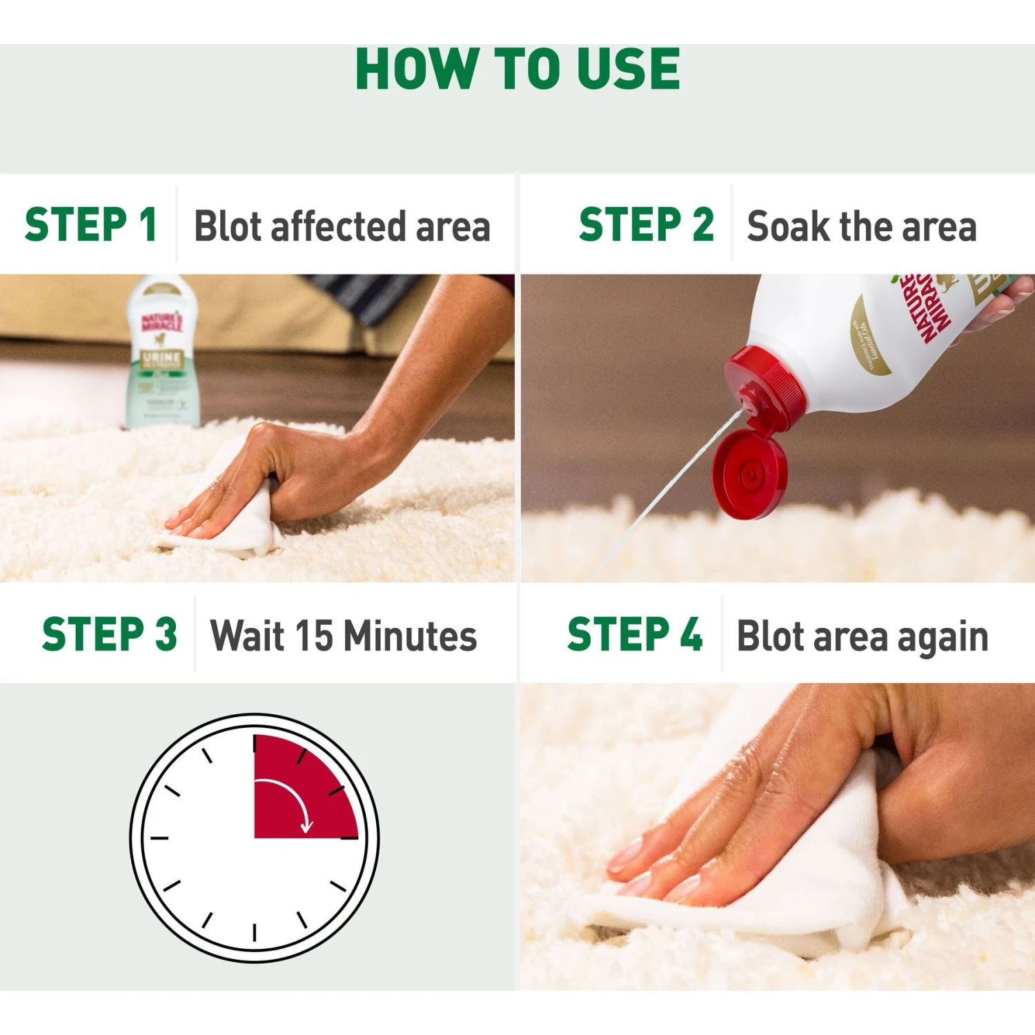Nature's Miracle Urine Destroyer Plus Carpet Deodorizer, 32-oz Bottle 6 Nature's Miracle Urine Destroyer Plus Carpet Deodorizer, 32-oz Bottle - Image 4