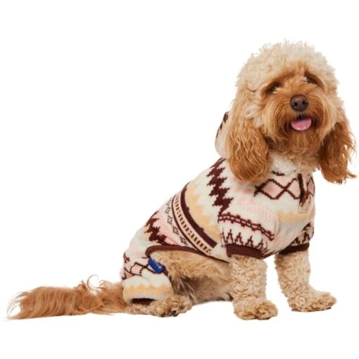 Frisco Fairisle Cozy Plush Fleece Dog & Cat PJs, Cream -Pet Dog Supply Store 719006 MAIN. AC SS1800 V1692378911
