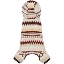 Frisco Fairisle Cozy Plush Fleece Dog & Cat PJs, Cream -Pet Dog Supply Store 719006 PT4. AC SS1800 V1692720278