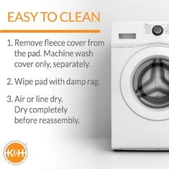 K&H Pet Products Deluxe Lectro-Kennel Heated Pad & Cover -Pet Dog Supply Store 72222 PT5. AC SS1800 V1647911188