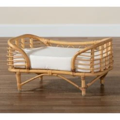 Bali & Pari Marcy Rattan With Cushion Dog & Cat Bed, Natural Brown & White 18 Bali & Pari Marcy Rattan With Cushion Dog & Cat Bed, Natural Brown & White -Pet Dog Supply Store 725246 PT7. AC SS1800 V1669911259