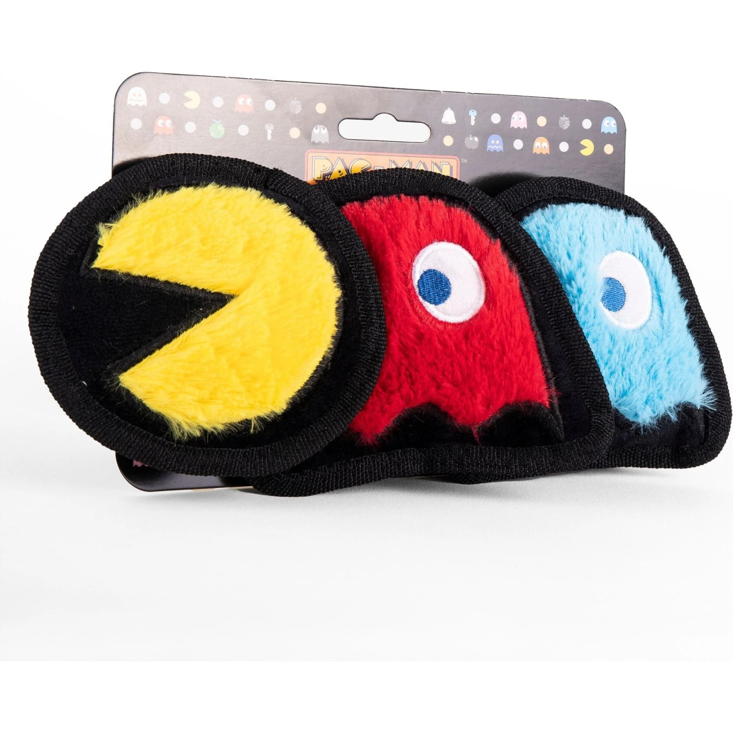 Fetch For Pets Pac-Man Pac-Man, Inky, & Blinky Silo Plush Squeaky Dog Toy, 3 Count 4 Fetch For Pets Pac-Man Pac-Man, Inky, & Blinky Silo Plush Squeaky Dog Toy, 3 Count - Image 2